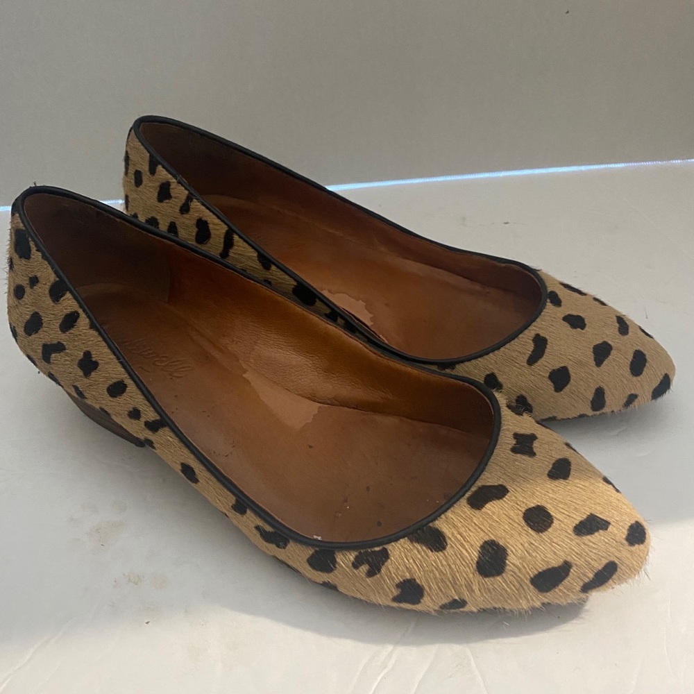Madewell Shoes The Quinn Shoe in Calf Hair Sz 6 leopard